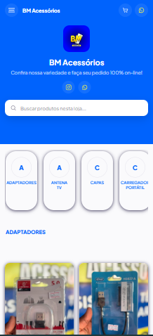 Loja BM Acessórios criada na Catloji