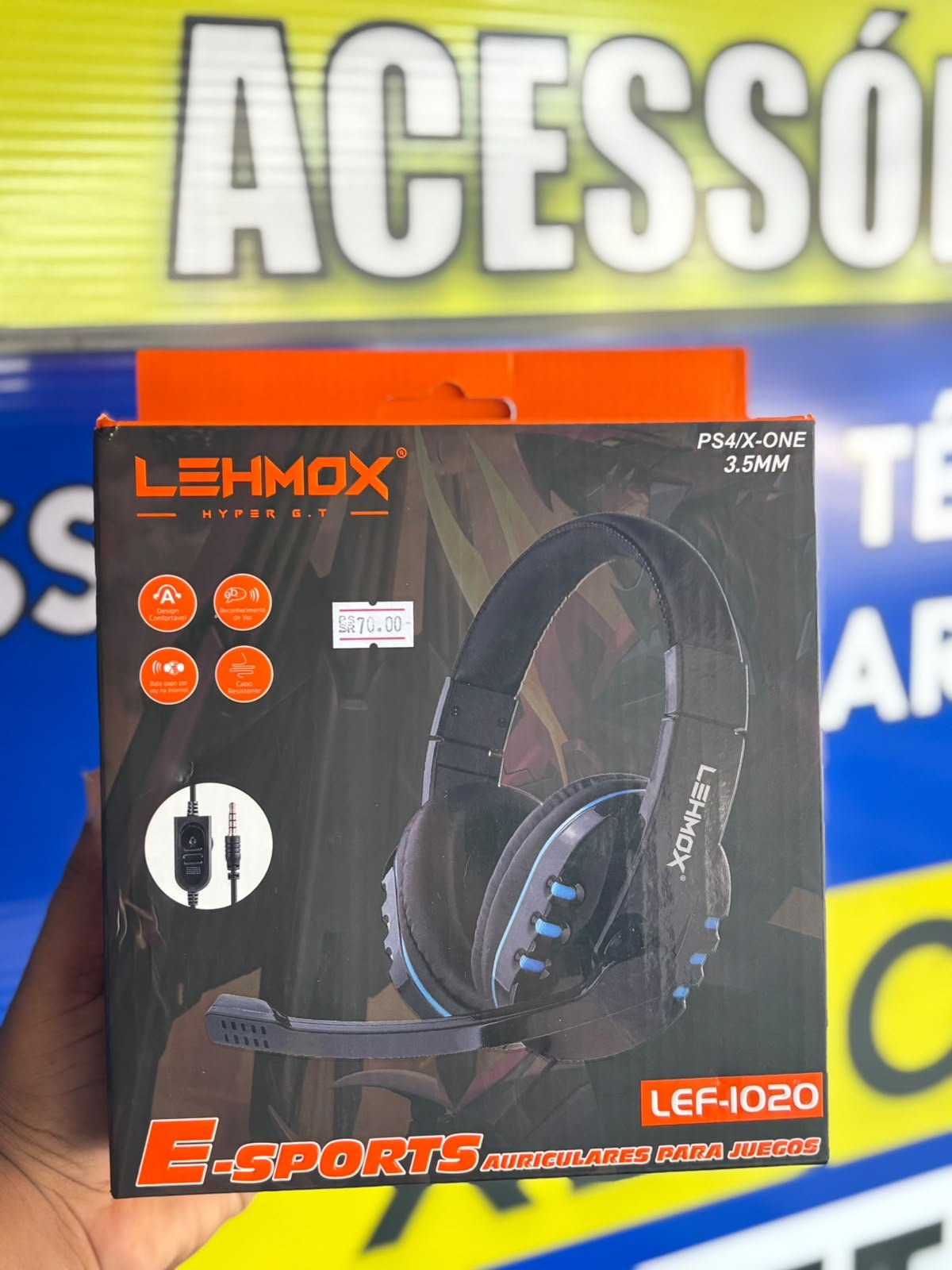 HEADSET GAME COM FIO LEF-1020