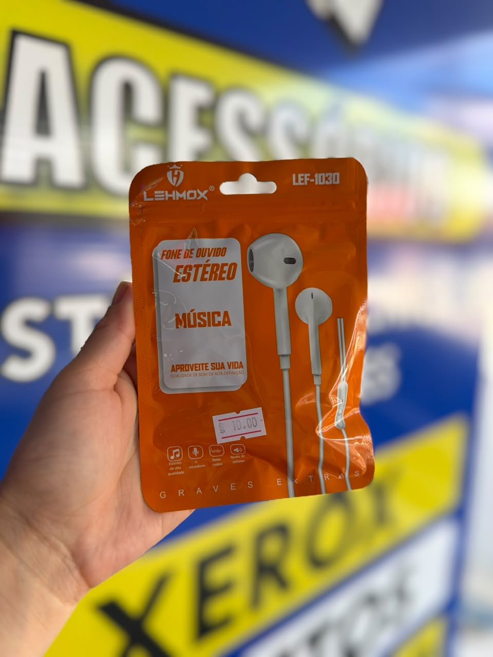 FONE COM FIO ENTRADA P2