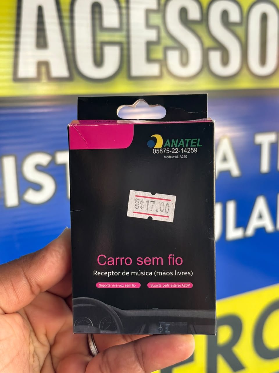 RECEPTOR DE MÚSICA DE CARRO SEM FIO