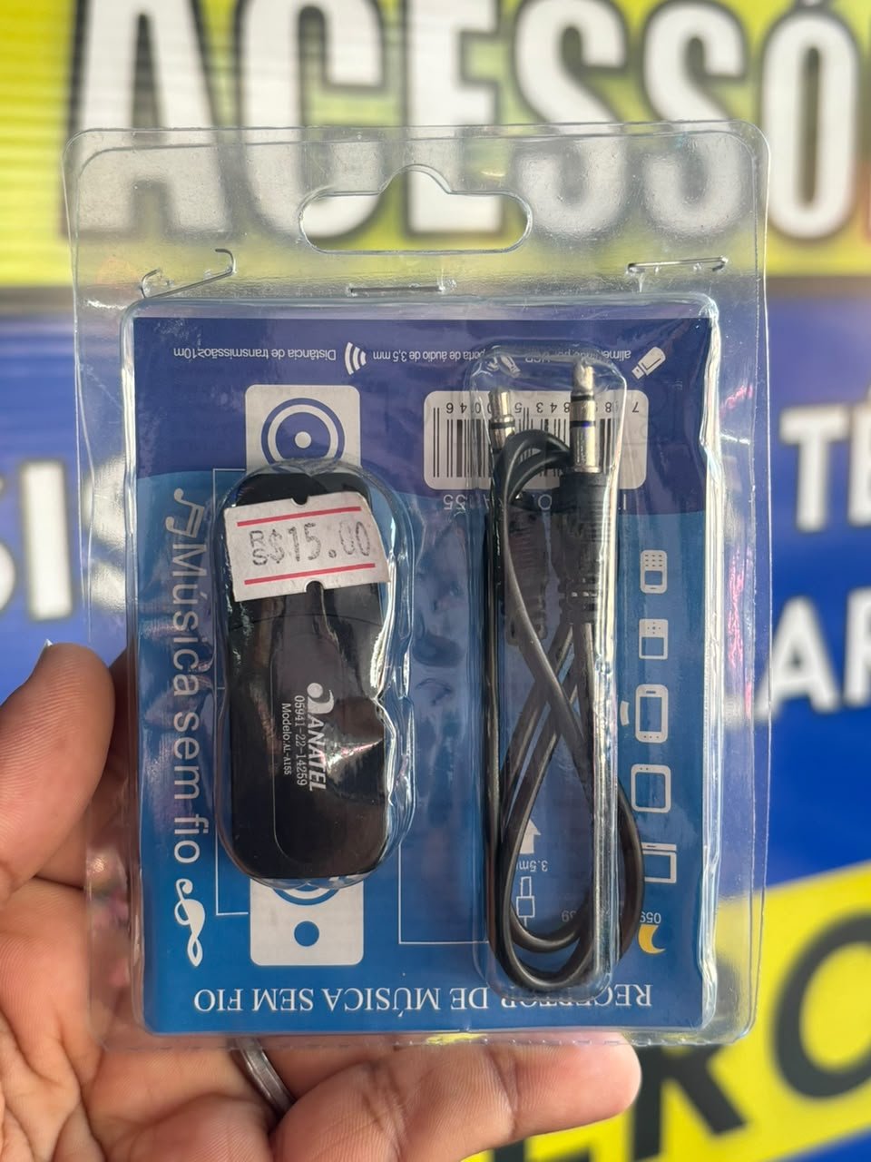 RECEPTOR DE MÚSICA SEM FIO ANATEL