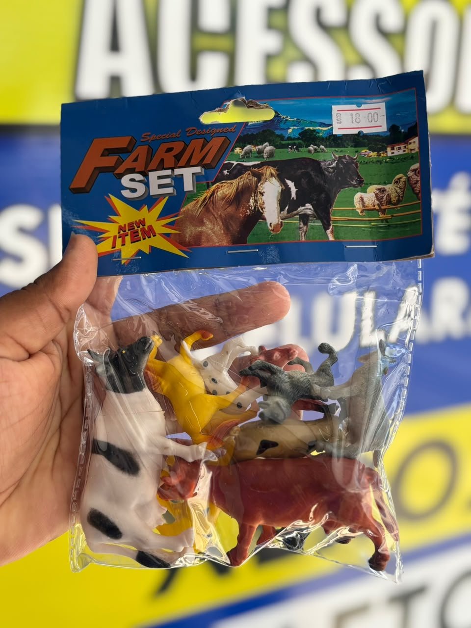 KIT COM 10 MINIATURAS FAZENDA