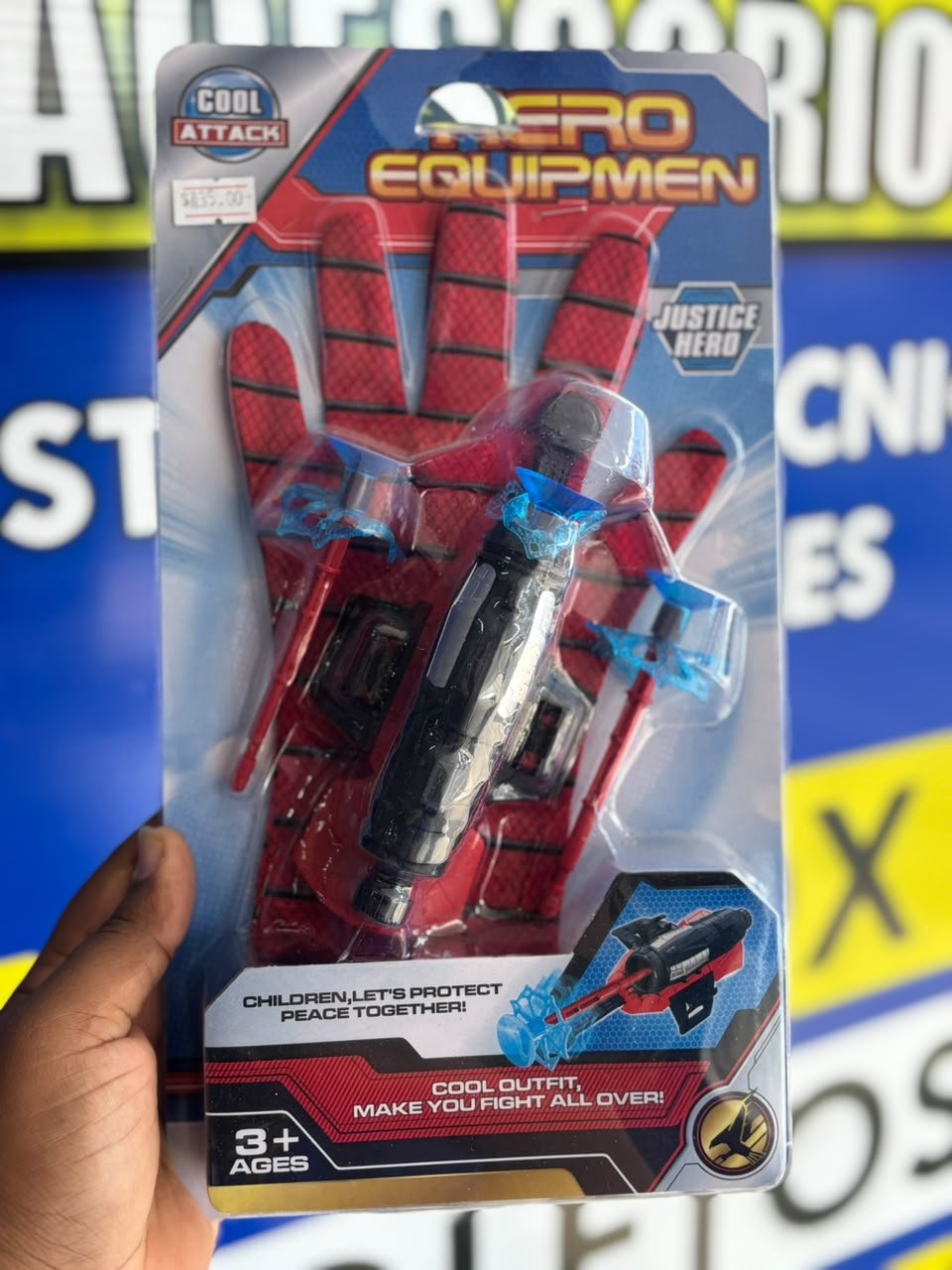 LUVA LANÇA DARDOS HOMEM-ARANHA