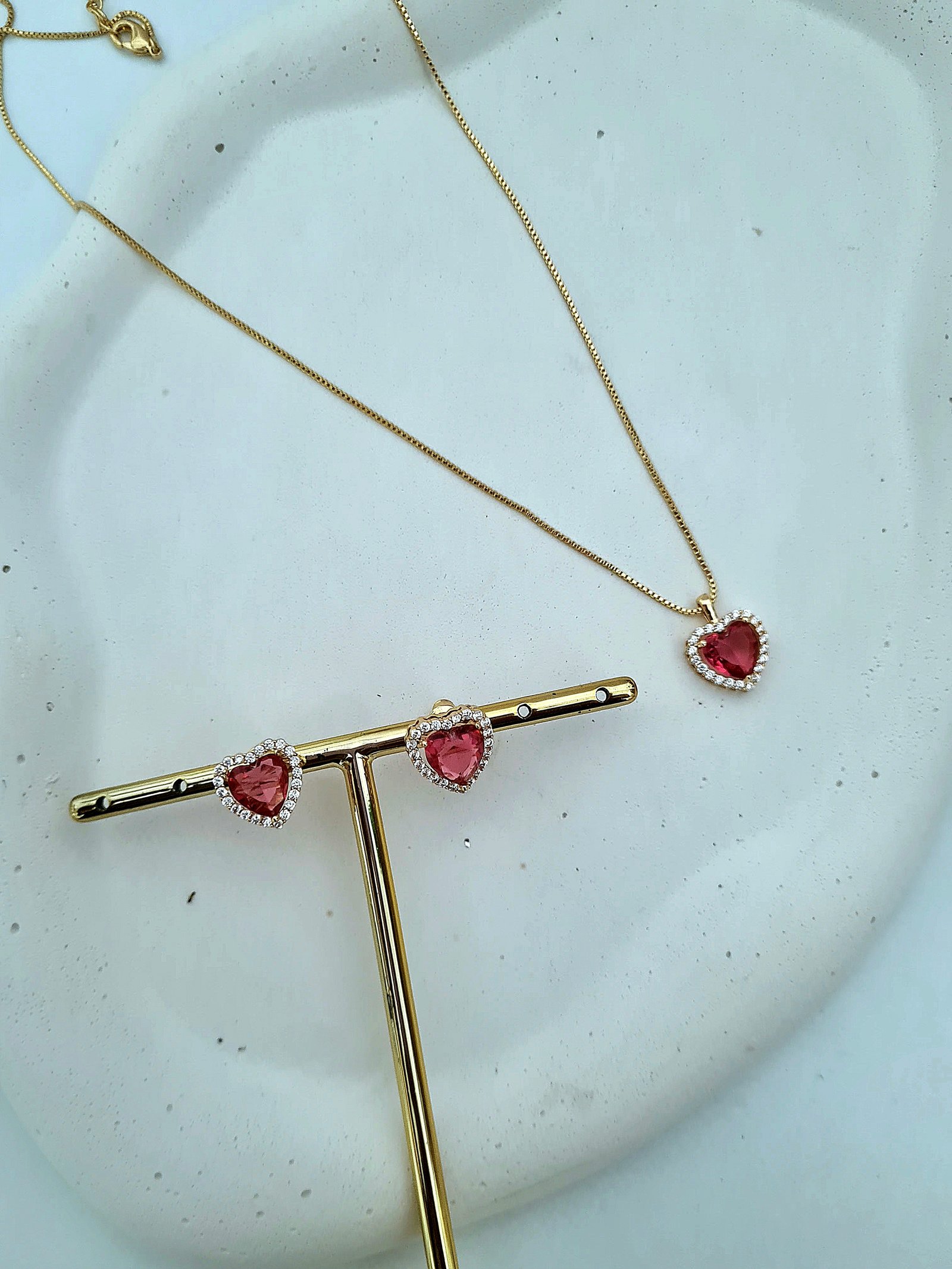 Conjunto Coração Rubi