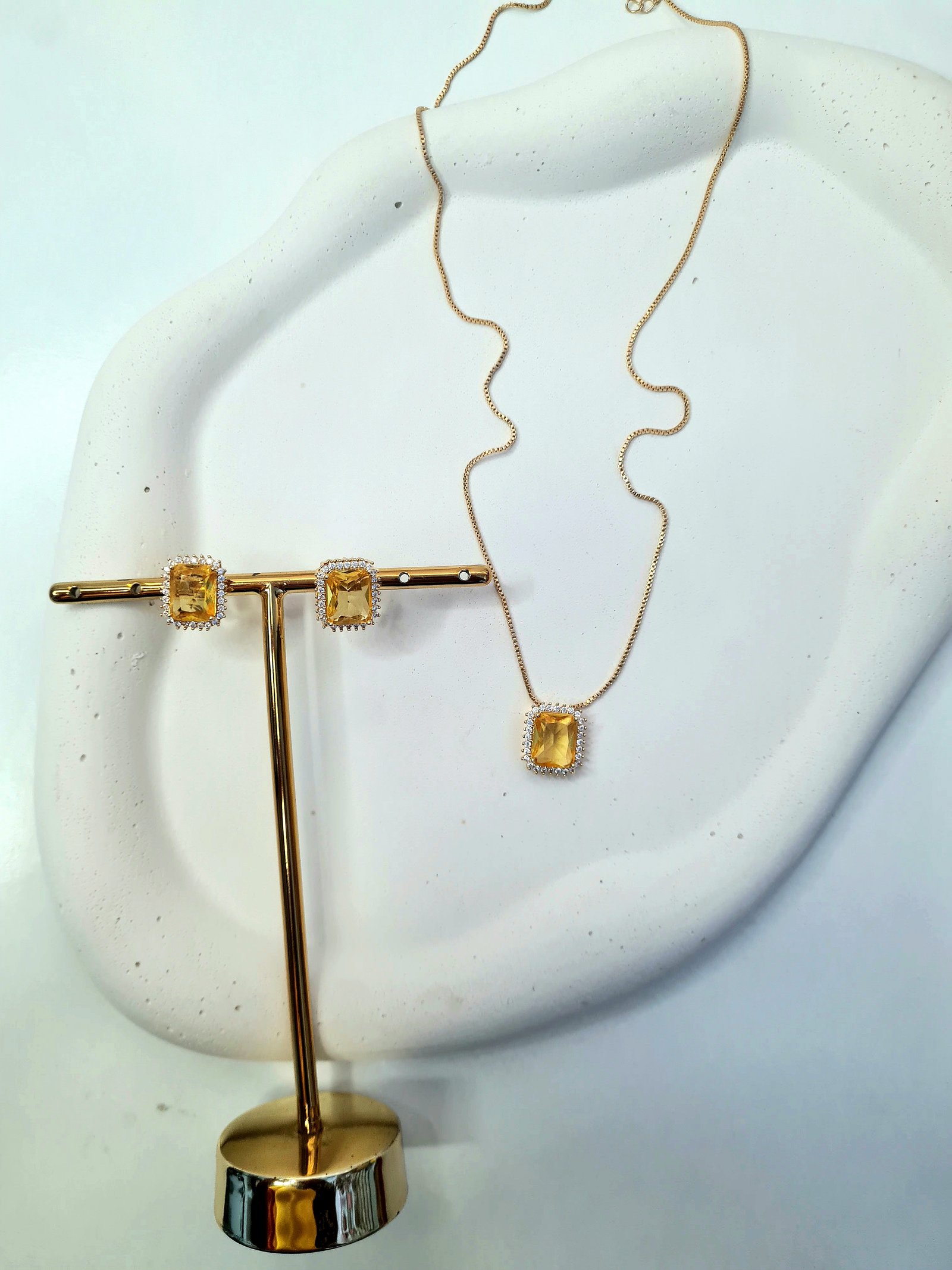 Conjunto  Citrino Luxo