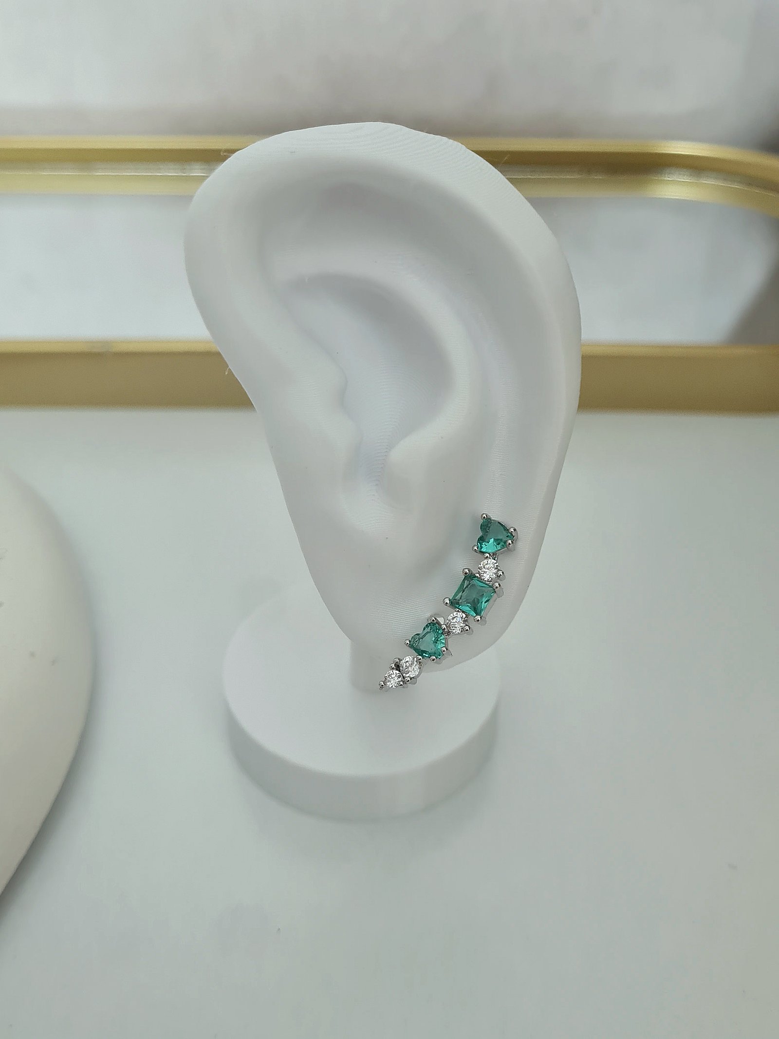 Ear Cuff  Verde Água - imagem do produto