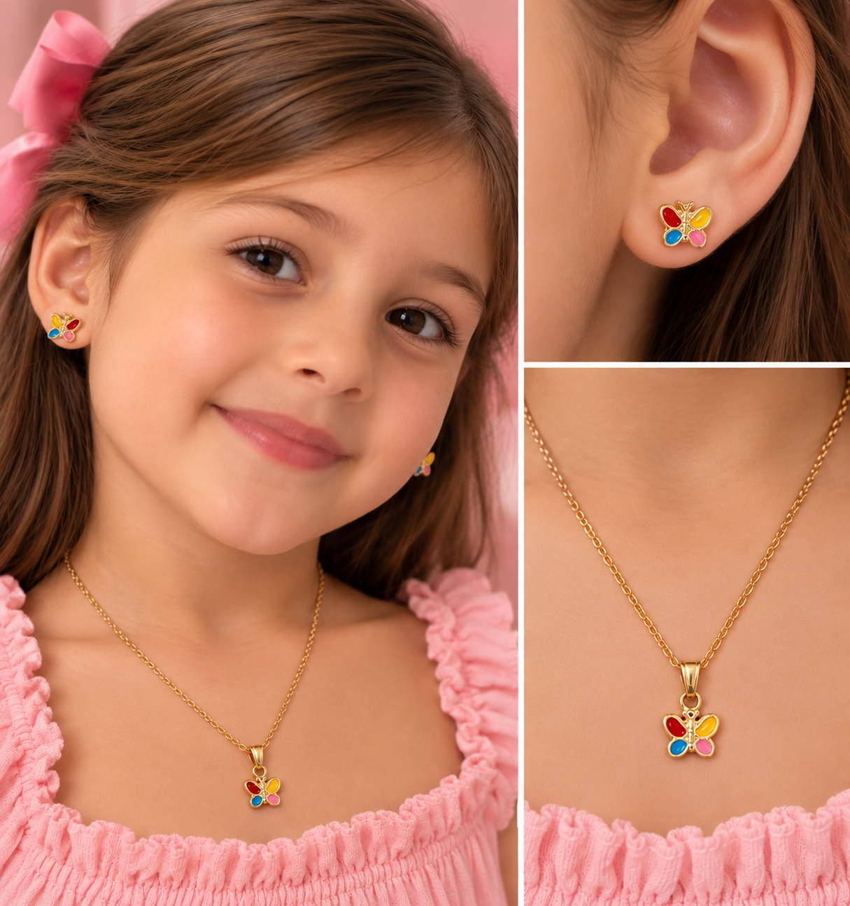 🦋CONJUNTO  BORBOLETA INFANTIL